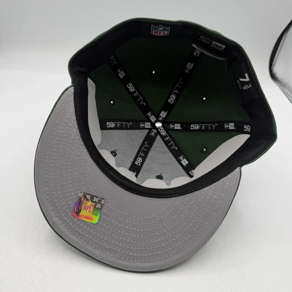 New Era 59Fifty Green Bay Packers Deceptor Hat Cap Sz‎ 7 3/8 Fitted NFL Football